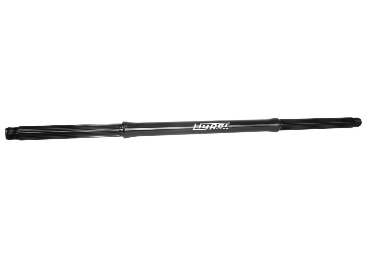 1-3/4" X 56" STANDARD SPLINED AXLE BLACK W/ SHOULDER SPACERS